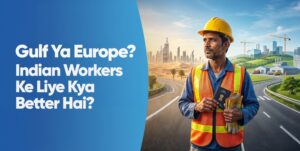 Read more about the article Gulf Ya Europe? Indian Workers Ke Liye Kahan Ki Job Better Hai?