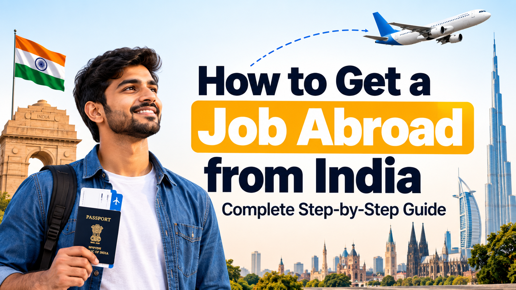 You are currently viewing How to Get a Job Abroad from India in 2026: Step-by-Step Guide